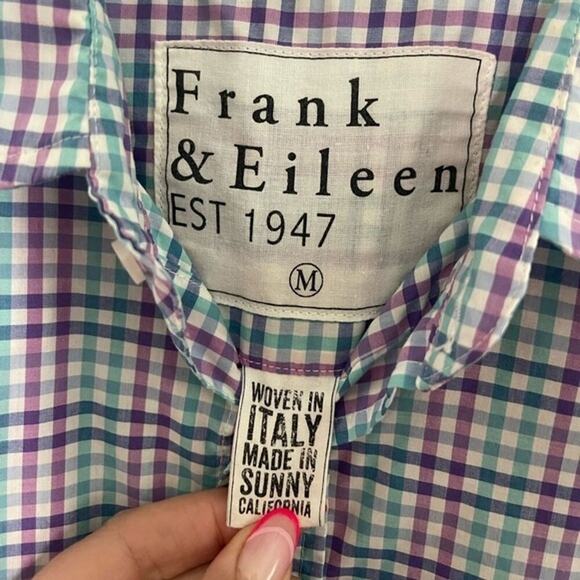 Frank & Eileen Shirt Paul Men's Medium Cotton Plaid Buttondown - Picture 4 of 4